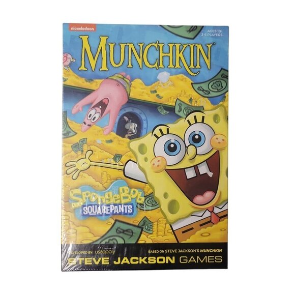 Munchkin SpongeBob SquarePants Card Game The OP Steve Jackson Games Unopened - Picture 1 of 12
